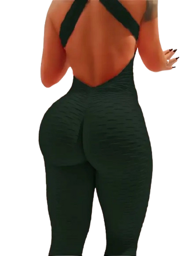 Combinaison Legging Dos Nu Combishort Push-Up Sexy pour femmes, nouvelle combinaison de Fitness
